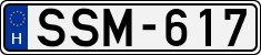 license plates of Hungary, Cars (1990)