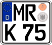 German license plate, Regular plates