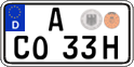 German license plate, Plates for oldtimers (type 