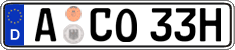 German license plate, Plates for oldtimers (type 