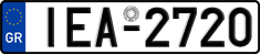 License plate of Greece, Cars