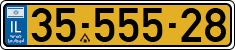 License plate of Israel, Regular plates