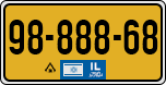 License plate of Israel, Regular plates