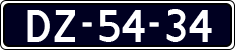 License plate of the Netherlands, Imported oldtimers (cars)