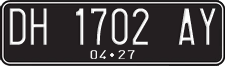 License plate of Indonesia, Regular plates