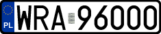License plates of Poland, Regular car plates