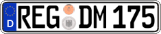 German license plate, Regular plates
