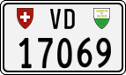 License plate of Switzerland, Cars