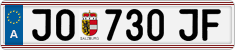 License plate of Austria, Regular plates