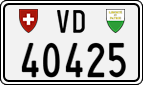 License plate of Switzerland, Cars