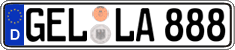 German license plate, Regular plates