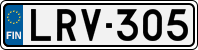 License plate of Finland, Cars