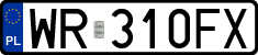 License plates of Poland, Regular car plates