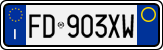 License plate of Italy, Cars (1994 year series)