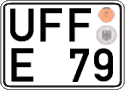 German license plate, Regular plates