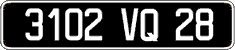 French license plate, FNI
