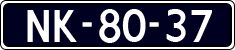 License plate of the Netherlands, Cars