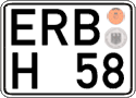 German license plate, Regular plates