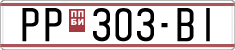 License plate of North Macedonia, Regular plates (1993)