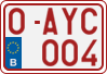 License plate of Belgium, Regular plates (2010)