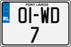License plate of Ireland, Regular plates