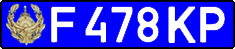 License plate Kazakhstan, Police (1993)