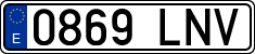 License plates of Spain, Ordinary (2000)