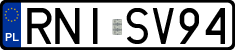 License plates of Poland, Regular car plates