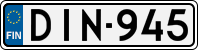 License plate of Finland, Cars