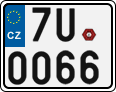 License plate of the Czech Republic, Motorcycles (2001)
