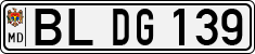 License plate of Moldova, Cars (1992)