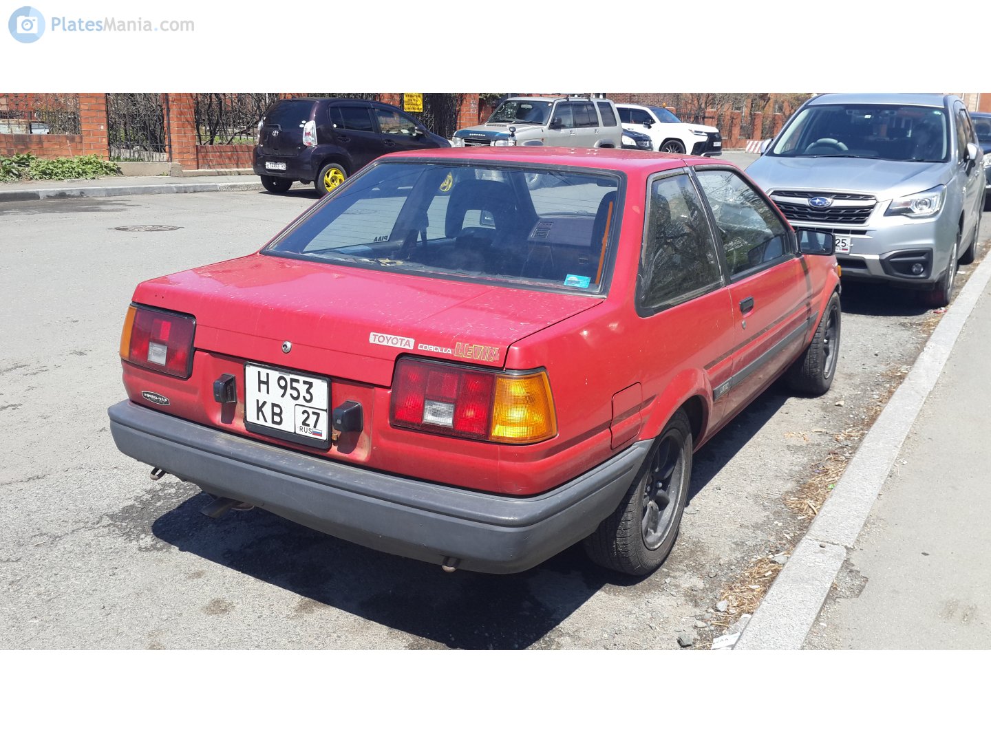 н 953 кв 27, Toyota Corolla Levin 4th gen (AE85/AE86), 1983–1987