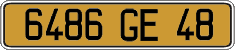 French license plate, FNI