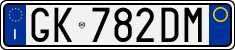 License plate of Italy, Cars (1994 year series)