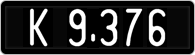 License plate of Austria, 1947 year system