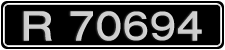 License plate of Iceland, Oldtimers