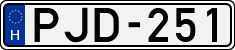 license plates of Hungary, Cars (1990)