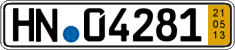 German license plate, Short-term transit plates