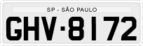 License plate of Brazil, Private owners (1990)