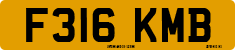 License plate of the United Kingdom, 1983 year system