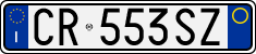 License plate of Italy, Cars (1994 year series)