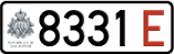 License plate of San Marino, Temporary (E 1234/1234 E)