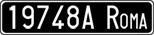License plate of Italy, Cars (1927 year series)