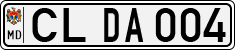 License plate of Moldova, Cars (1992)