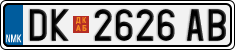 License plate of North Macedonia, Regular plates (2012)