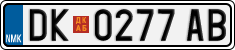 License plate of North Macedonia, Regular plates (2012)