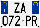 License plate of Italy, Cars (1994 year series)