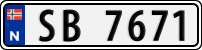 License plate of Norway, Trailers, motorcycles, special vehicles