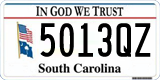 South Carolina, In God We Trust (1234AB/123 4AB)