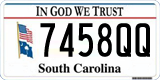 South Carolina, In God We Trust (1234AB/123 4AB)
